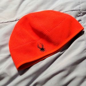 Spyder orange winter hat